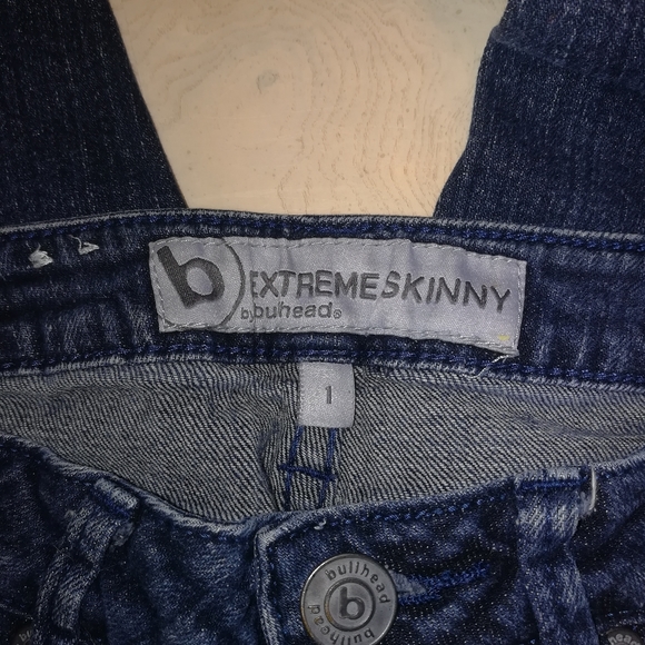Juniors Extreme Skinny Blue Jeans by Bullhead - Picture 3 of 3